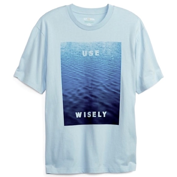 National Geographic Generation Good Use Wisely Blue RARE Hard To Find Graphic T - Picture 2 of 16